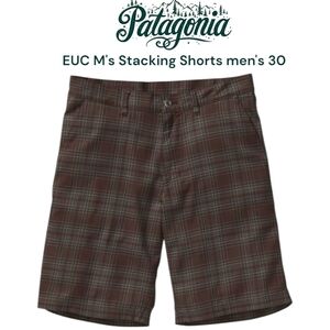 Patagonia M' s Stacking Shorts Style #57480 In Spouting: Black Oak Pla Men's 30